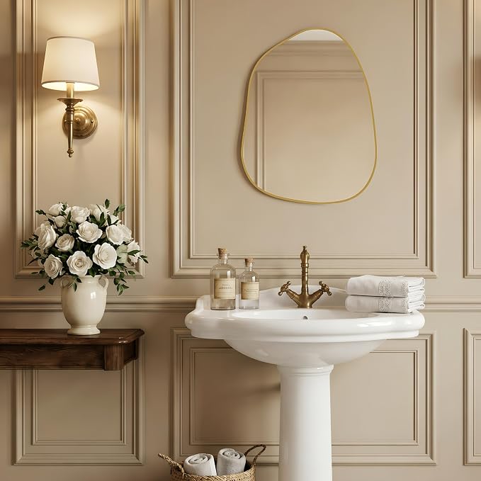 PERFNIQUE Irregular Wall Mirror Asymmetrical Mirror, Decorative Modern Wall - Image 5