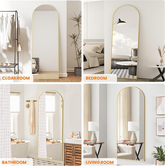 TRAHOME Full Length Arched Mirror, Living Room, Dressing Room - Image 3