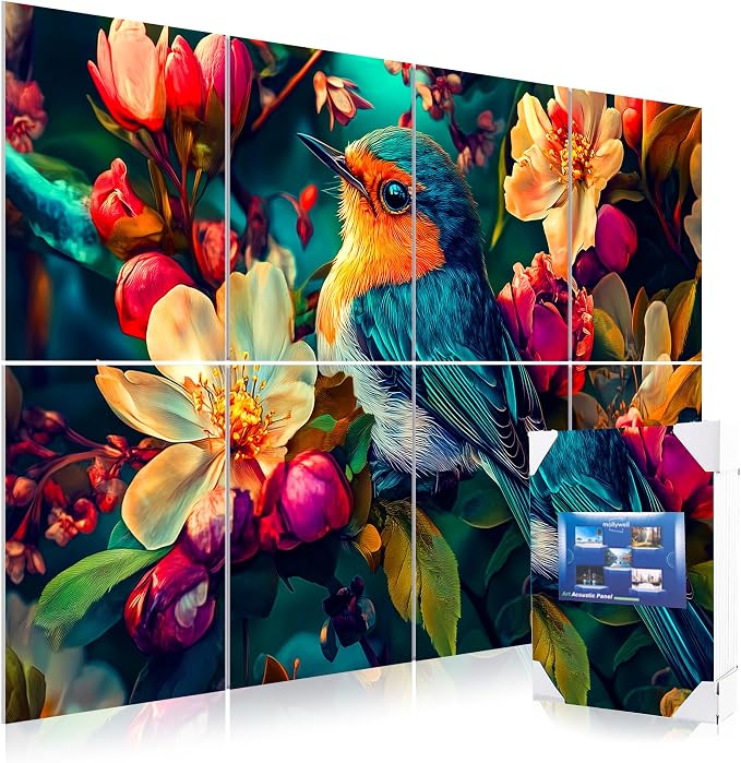Mollywell Art Acoustic Panels, Sound Proofing, Wall Decoration, Suitable by Mollywell