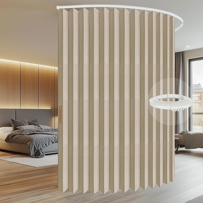 Room Divider Curtain Sets with Flexible Ceiling Track, Privacy Soundproof - Image 2