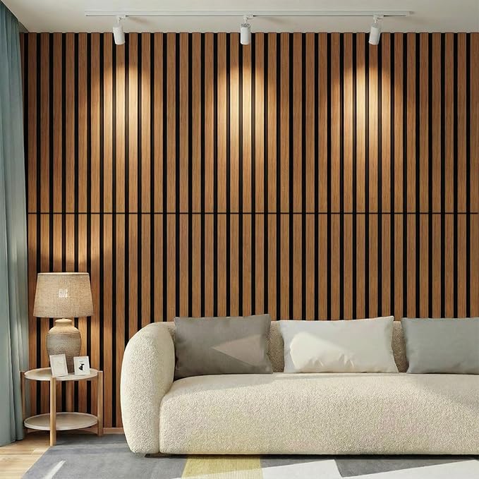 Wood Slat Acoustic Wall Panels-3D Fluted Sound Absorbing Panel - Image 8