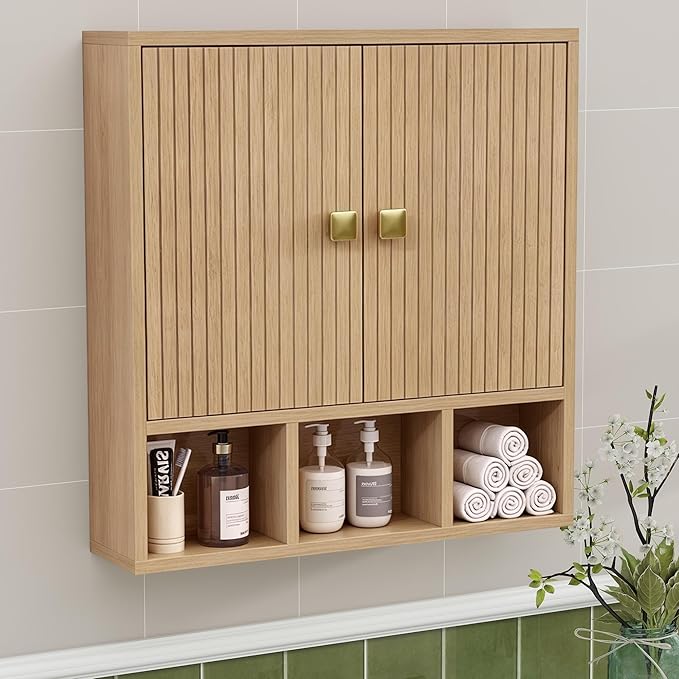 Bathroom Wall Cabinet, Wooden Medicine Cabinet by Tltaroni
