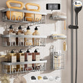 Veken Shower Caddy 6-Pack, Family Choice Award Winner, Large Wall Mounted by Veken