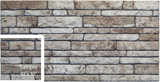 Dundee Deco 3D Wall Panels Faux Brick by DundeeDeco