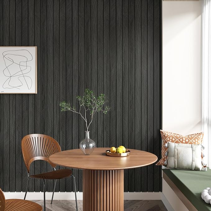 197"x23.6" 3D Wood Panels for Interior Wall Decor Peel and Stick Acoustic Wood - Image 3
