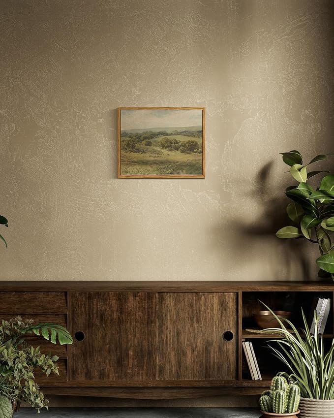 InSimSea Framed Canvas Wall Art, Vintage Landscape Art - Image 7