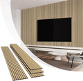 Olanglab Wood Slat Wall Panels 4 Pack, Wooden Acoustic Wall Panels, 94.5"x12.6" by Olanglab