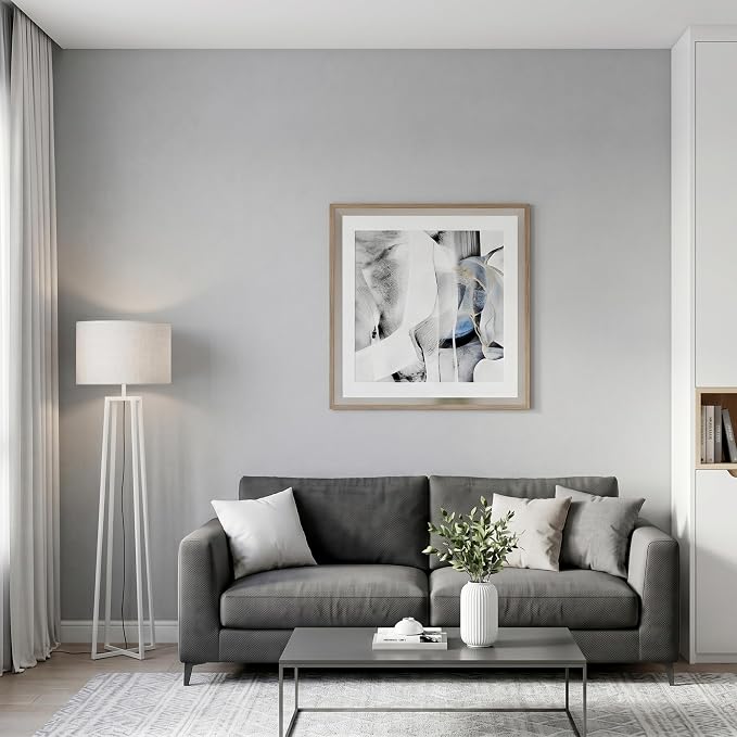 FUKU MON 24"x394" Grey Wallpaper Matte Solid Gray Contact Paper Self-Adhesive - Image 3