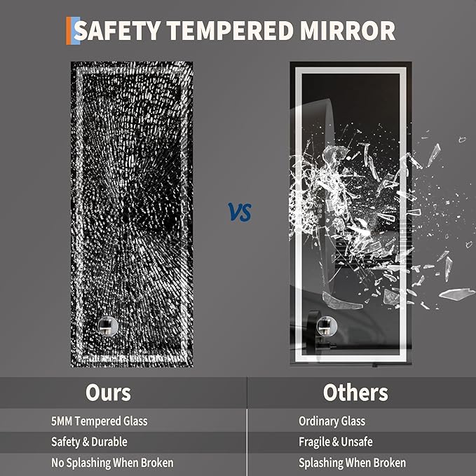 LED Bathroom Mirror 60 x 24 inch - Image 4