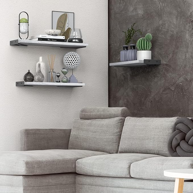 BAYKA Wall Shelves for Bedroom Decor, Floating Wall Shelves for Living Room - Image 2