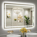 Briivue 50x36 Inch LED Bathroom Mirror by Briivuemodernmirrors
