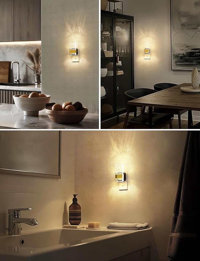 L LOHAS LED Night Light, Bathroom Night Lights Plug Into Wall - Image 5