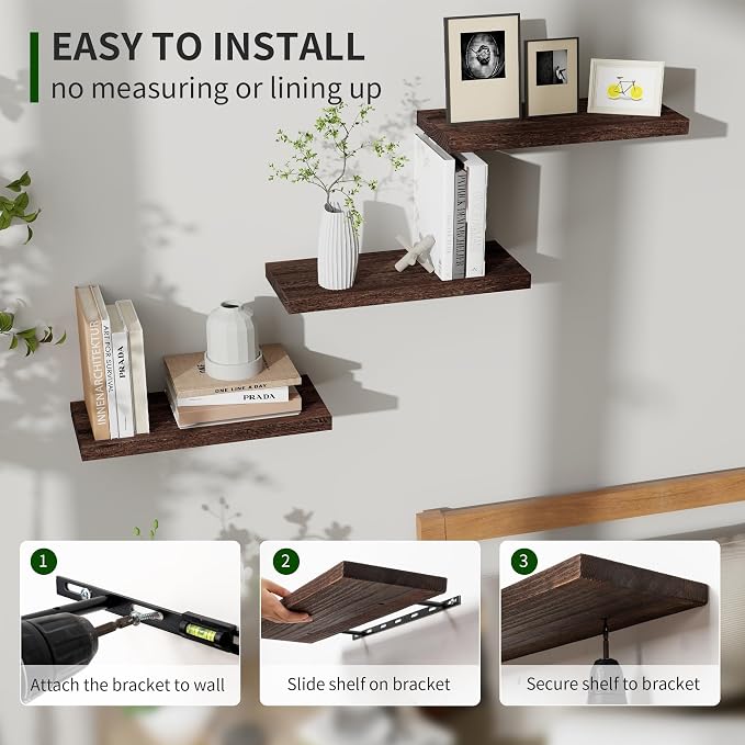 Marsmiles Wood Floating Shelves - Image 4