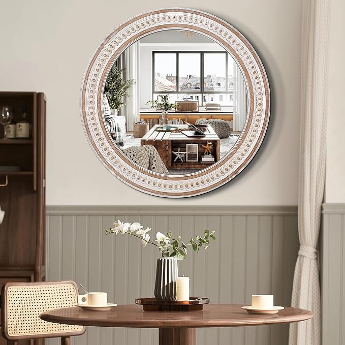 24 Inches Rustic Round Wall Mirrors - Image 2