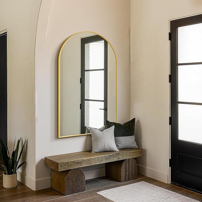 FICTOR Bathroom Mirror for Wall, Arched Vanity Bathroom Mirror for Over Sink - Image 7