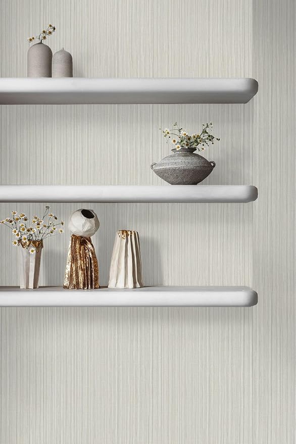 TANONE Grasscloth Peel and Stick Wallpaper 17.7'' x 197'' Self-Adhesive - Image 7