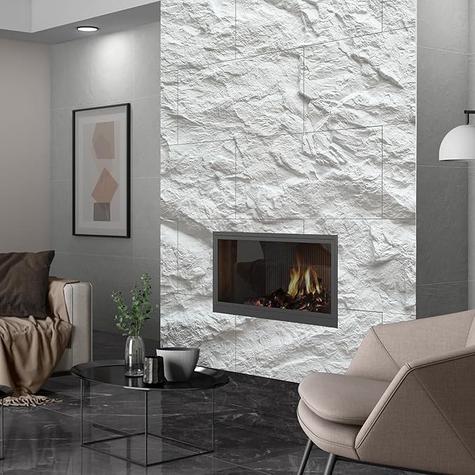 KASARO 3D Faux Stone Wall Panels, Home & Office Accent Wall, Easy Install - Image 6