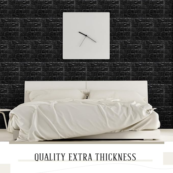 Tinlade 30 Pcs 28.81 Sq ft 3D Wall Panels Peel and Stick Foam Brick Wallpaper - Image 7