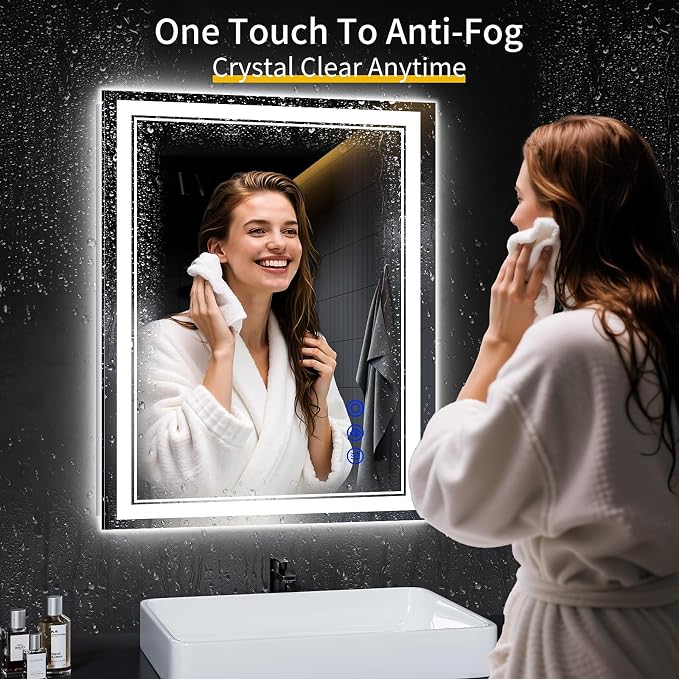 30"x24" LED Bathroom Mirror - Image 4