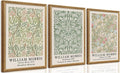 SYWENNOI Wood Framed Wall Art Print, Classic William Morris Floral Print by SYWENNOICanvasWallArt