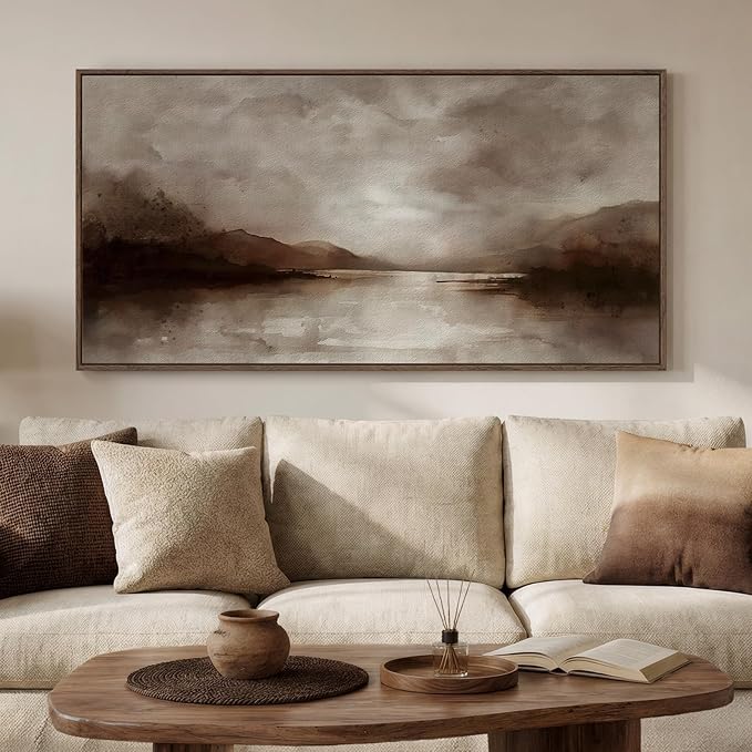 Large Framed Rustic Canvas Wall Art by Cuspin