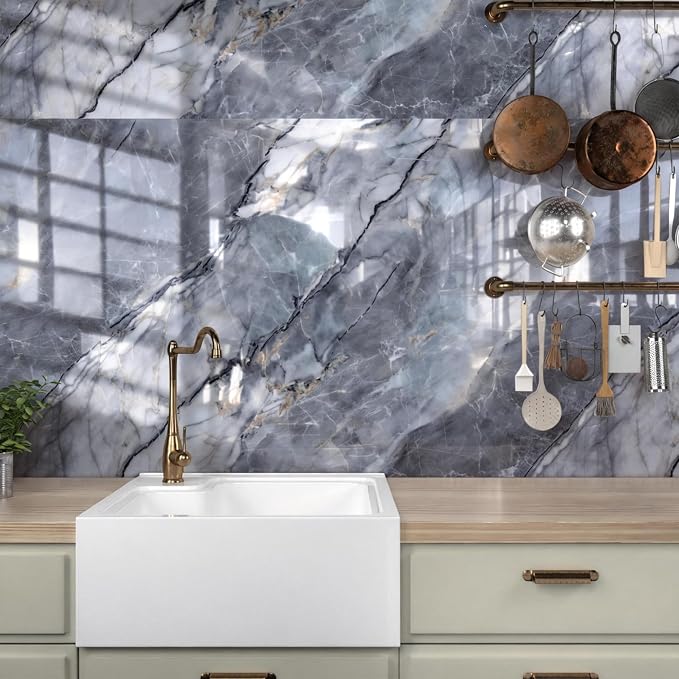 Marble Peel and Stick Waterproof Wall Paneling, Covers 38.75 Sq. Ft. - Image 9