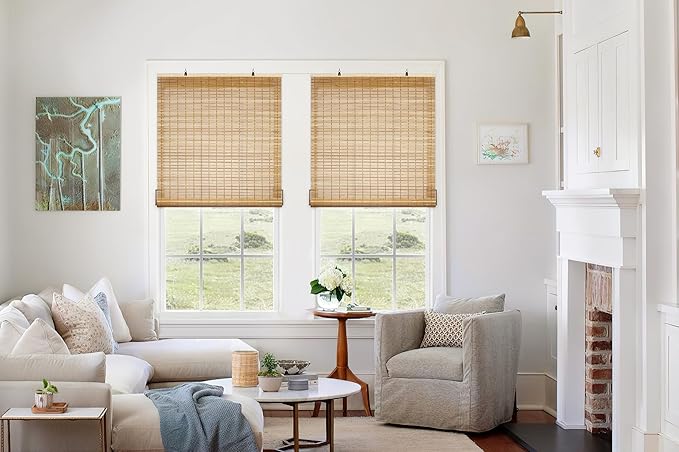 LazBlinds Cordless Bamboo Blinds, Roll Up Shades - Image 5