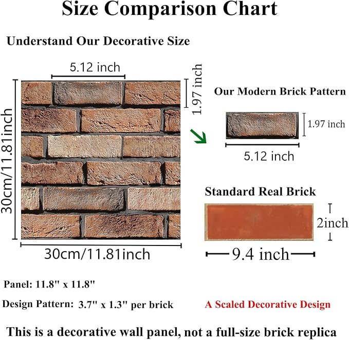 3D Wall Panels Peel and Stick, 10 Pack 3D Waterproof Self-Adhesive Wallpaper - Image 2