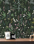 JiffDiff Floral Wallpaper Peel and Stick Farm Floral 472" x 17.3" Wildwood Wall by wallpaper