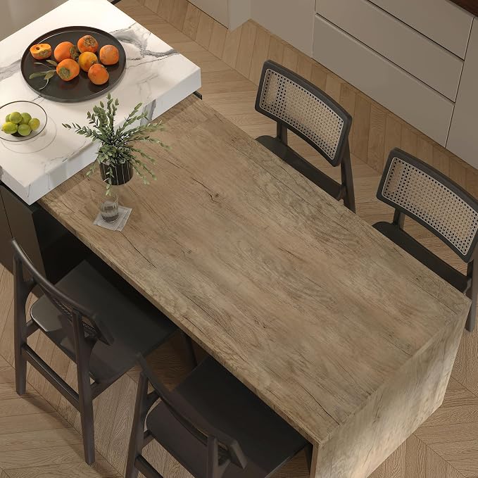 Brown Wood Contact Paper for Cabinets Drawers Wood Grain Vinyl Wrap 3D Wood - Image 2