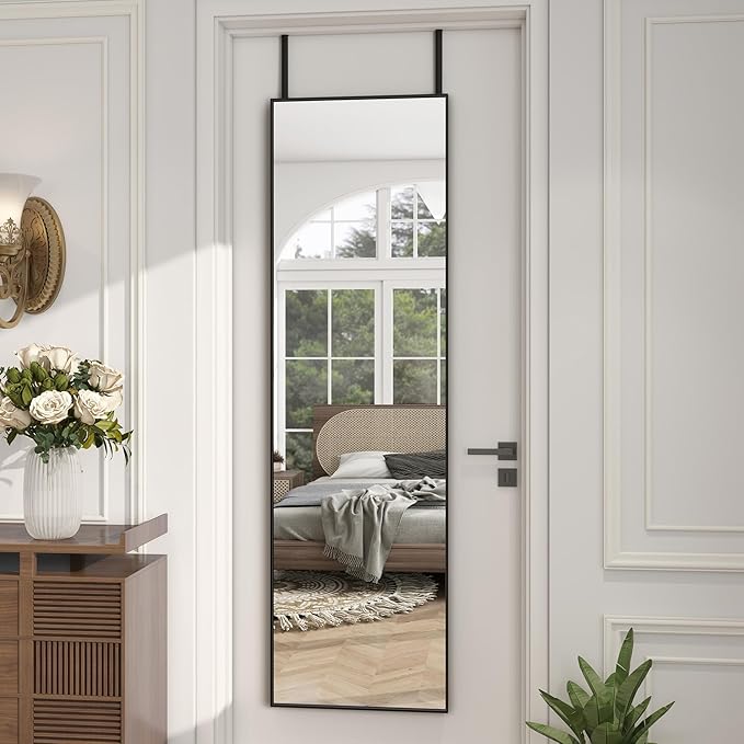 Full Length Door Mirror 14x48, Metal Frame - Image 2