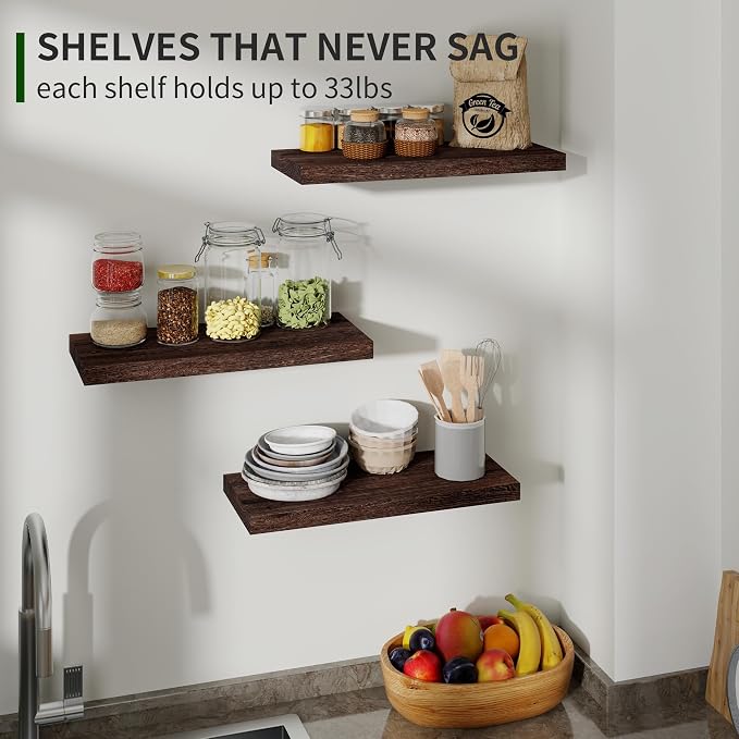 Marsmiles Wood Floating Shelves - Image 5