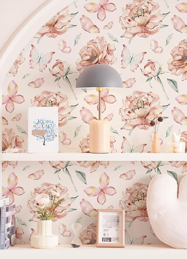 Safiyya Peel and Stick Wallpaper Floral Contact Paper - Image 2