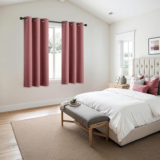 MIULEE Blackout Curtains for Bedroom Living Room 2 Panels, Thermal Insulated - Image 6
