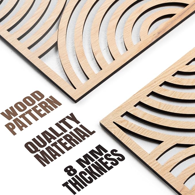 qmmp Modern Wooden Wall Sculptures - Image 5
