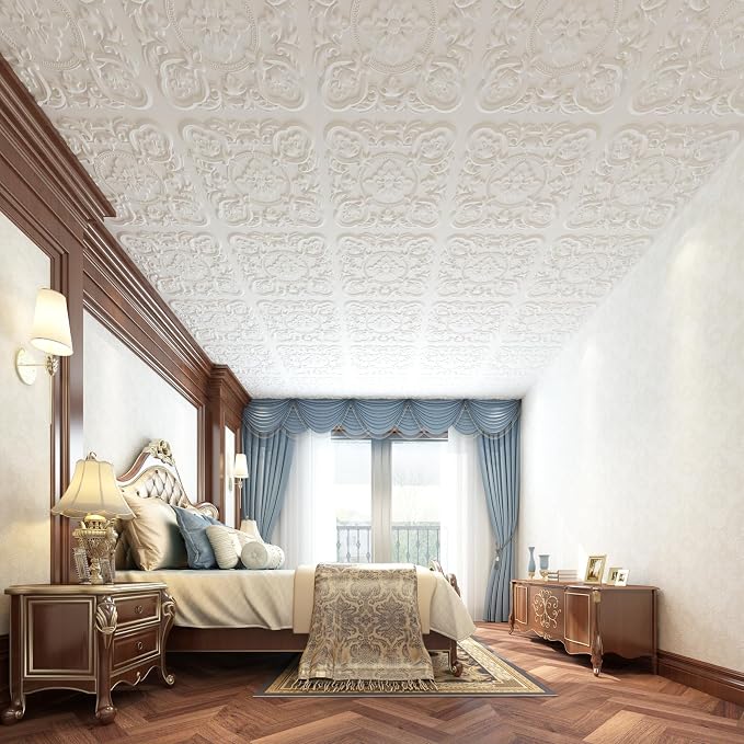 Art3dwallpanels 12 Pack Drop Ceiling Tiles, 24 x 24 Inch High Grade PVC 3D Wall - Image 7