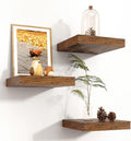 Square Floating Shelves for Wall 8"W x 8"D x 1.2"H, Small Engineered Wood Wall by Venusmiles