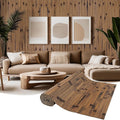Natural Bamboo Wall Panel for Interior Wall Decor, Pole Wrap Wainscoting by EYAYEN
