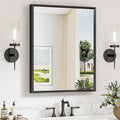 Keonjinn 24 x 30 Inch Black Bathroom Mirrors by Keonjinn