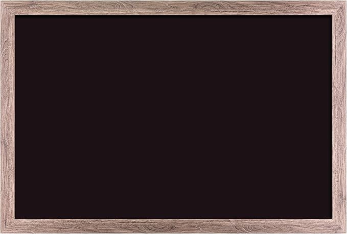 U Brands Magnetic Chalkboard, Rustic Wood Frame, Premium Matte Surface by UBrands