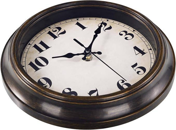 Yoiolclc Vintage Wall Clock 8 Inch Retro Silent Small Wall Clocks Battery - Image 6