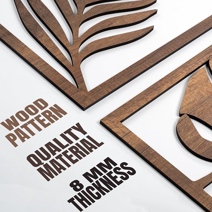 qmmp Modern Wooden Wall Sculptures - Image 5