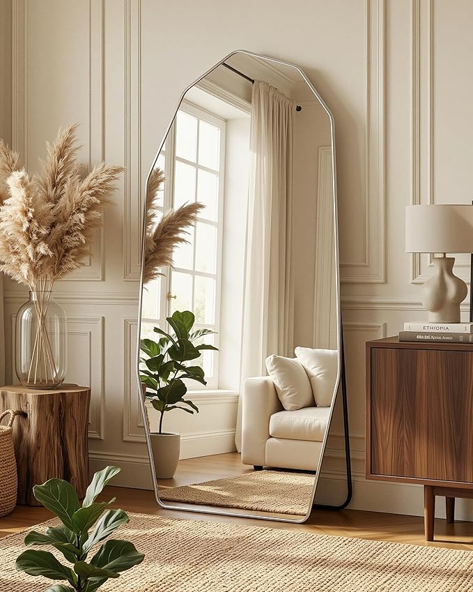 Antok Full Length Mirror, Free Standing Wall Mounted or Leaning Full Body Mirror by AntokMirror