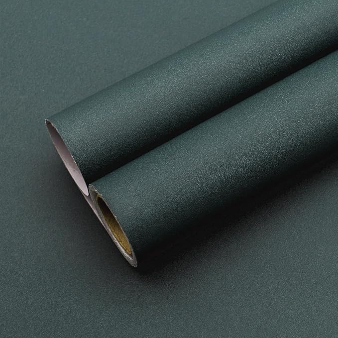 Yancorp 24"x120" Matte Emrald Green Peel and Stick Wallpaper Removable Contact by YancorpHomeDecor