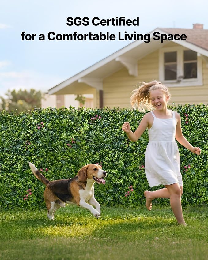VEVOR Artificial Plant Wall, Fake Grass Wall Screen - Image 6