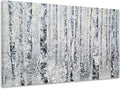 Yihui Arts - One Panel Canvas Wall Art Snowy White Forest Picture Art Print by YihuiArts