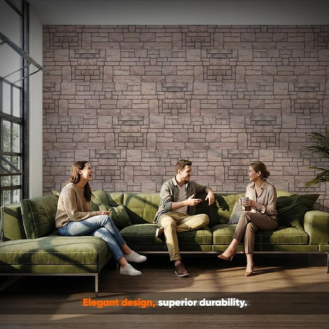 IZODEKOR 3D Brick Effect Wall Panels - Image 2