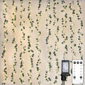 suddus 200 LED Vine with Light Plug in, 6.5ft x 6.5ft Eucalyptus Fairy Curtain by SUDDUS