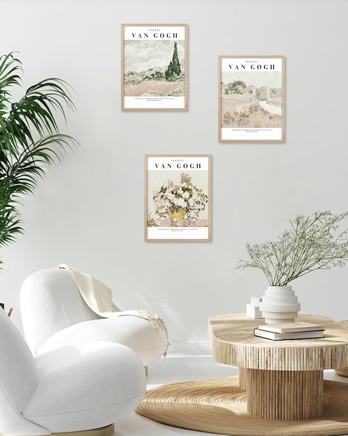 HesenDot Unframed Vintage Van Gogh Exhibition Posters Set of 3, French Country - Image 6
