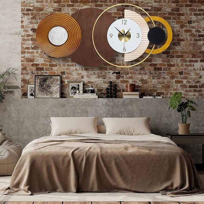 47.2x22.8 inch Large Mid Century Wall Clock - Image 6